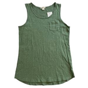 NWT Crewcuts Pocket Tank Top Green Girls XL 12/14